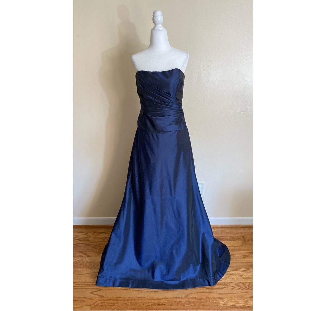 Vintage Amsale Royal Navy Gown